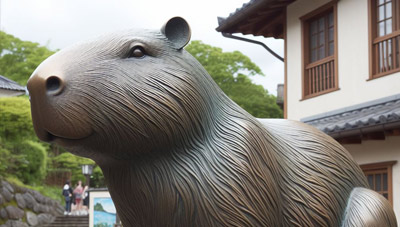 statua capibara giappone